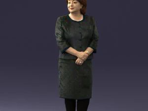lady in gray suit 0620 3d print ready 3D Print Model