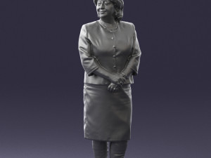 lady in gray suit 0620 3d print ready Model do druku 3D