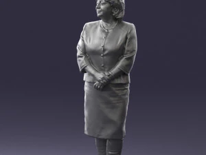 lady in gray suit 0620 3d print ready 3D Print Model