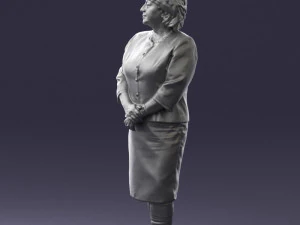 lady in gray suit 0620 3d print ready 3D Print Model
