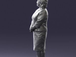 lady in gray suit 0620 3d print ready Model do druku 3D