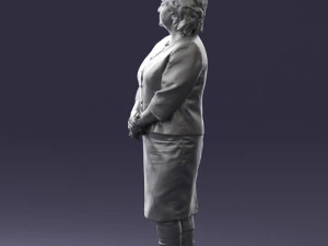 lady in gray suit 0620 3d print ready 3D Print Model
