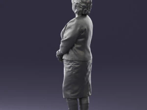 lady in gray suit 0620 3d print ready 3D Print Model