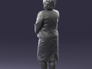 lady in gray suit 0620 3d print ready Model do druku 3D