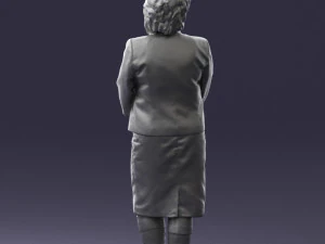 lady in gray suit 0620 3d print ready 3D Print Model