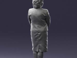 lady in gray suit 0620 3d print ready Model do druku 3D