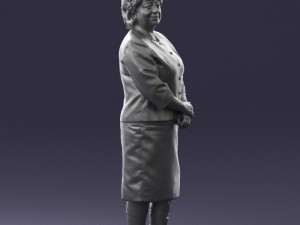 lady in gray suit 0620 3d print ready Model do druku 3D