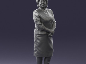 lady in gray suit 0620 3d print ready Model do druku 3D