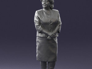 lady in gray suit 0620 3d print ready Model do druku 3D
