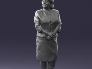 lady in gray suit 0620 3d print ready 3D Print Model