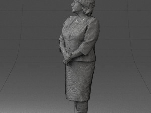 lady in gray suit 0620 3d print ready Model do druku 3D
