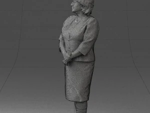 lady in gray suit 0620 3d print ready 3D Print Model