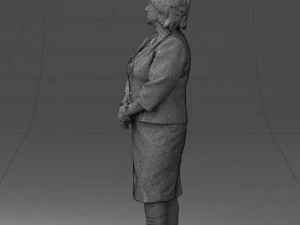 lady in gray suit 0620 3d print ready 3D Print Model