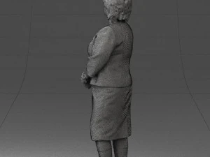 lady in gray suit 0620 3d print ready 3D Print Model