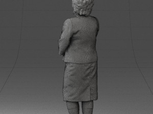 lady in gray suit 0620 3d print ready Model do druku 3D