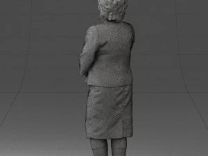 lady in gray suit 0620 3d print ready 3D Print Model
