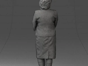 lady in gray suit 0620 3d print ready 3D Print Model