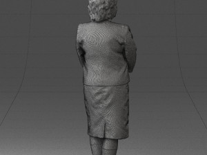 lady in gray suit 0620 3d print ready Model do druku 3D