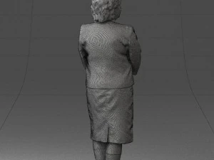 lady in gray suit 0620 3d print ready 3D Print Model