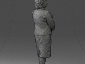 lady in gray suit 0620 3d print ready Model do druku 3D