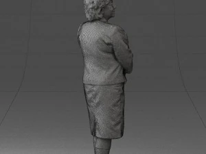 lady in gray suit 0620 3d print ready 3D Print Model