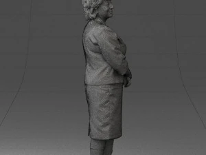 lady in gray suit 0620 3d print ready 3D Print Model