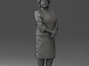 lady in gray suit 0620 3d print ready Model do druku 3D