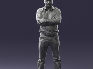man in turquoise shirt 0622 3d print ready 3Dプリントモデル