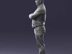 man in turquoise shirt 0622 3d print ready 3D Print Model