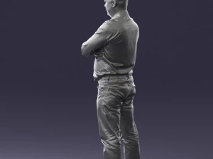 man in turquoise shirt 0622 3d print ready 3D Print Model