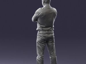 man in turquoise shirt 0622 3d print ready 3Dプリントモデル