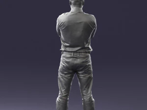 man in turquoise shirt 0622 3d print ready 3D Print Model