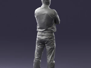 man in turquoise shirt 0622 3d print ready 3D Print Model
