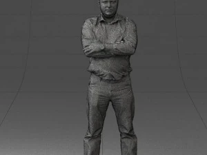 man in turquoise shirt 0622 3d print ready 3D Print Model