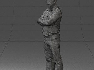 man in turquoise shirt 0622 3d print ready 3Dプリントモデル