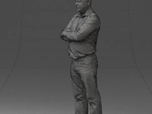 man in turquoise shirt 0622 3d print ready 3D Print Model