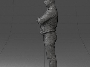 man in turquoise shirt 0622 3d print ready 3Dプリントモデル