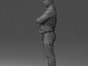 man in turquoise shirt 0622 3d print ready 3D Print Model