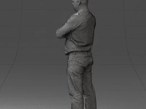 man in turquoise shirt 0622 3d print ready 3D Print Model
