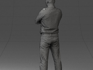 man in turquoise shirt 0622 3d print ready 3Dプリントモデル