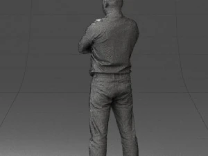 man in turquoise shirt 0622 3d print ready 3D Print Model