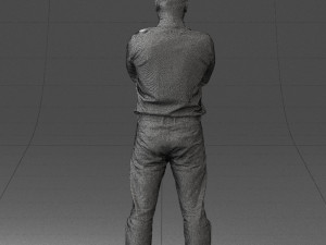 man in turquoise shirt 0622 3d print ready 3Dプリントモデル