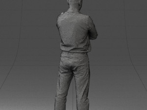 man in turquoise shirt 0622 3d print ready 3Dプリントモデル