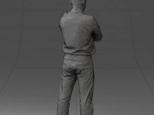 man in turquoise shirt 0622 3d print ready 3D Print Model