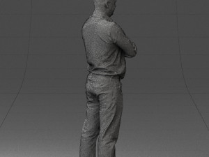 man in turquoise shirt 0622 3d print ready 3Dプリントモデル