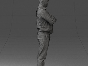 man in turquoise shirt 0622 3d print ready 3Dプリントモデル