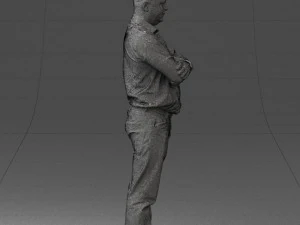man in turquoise shirt 0622 3d print ready 3D Print Model