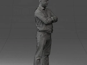 man in turquoise shirt 0622 3d print ready 3D Print Model