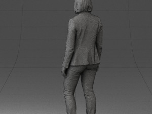 girl in blue jacket 0623 3d prit ready 3D 打印模型