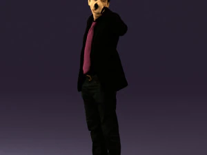 man singing in microphone 0624 3D Model